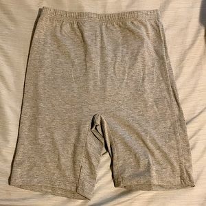 Grey Biker Shorts